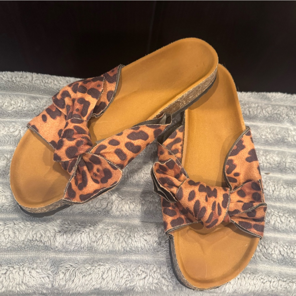 Cheetah Print Sandal - Sz 8.5 to 9